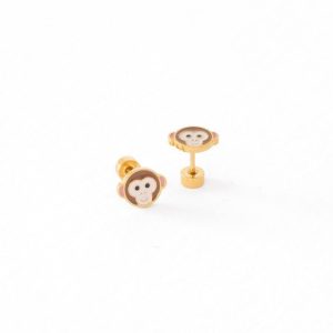 Monkey Stud Earrings