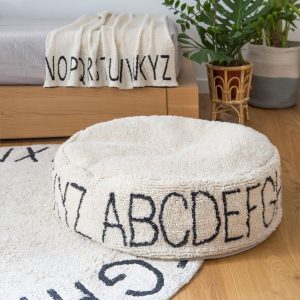 Pouf ABC Natural - Black