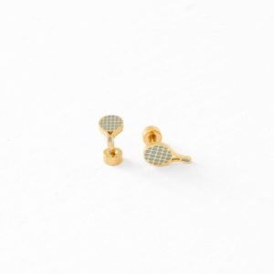 Tennis Racquet Stud Earring