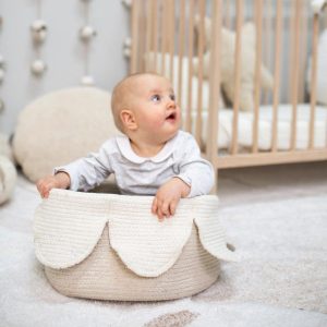 Basket Petals Ivory - Natural