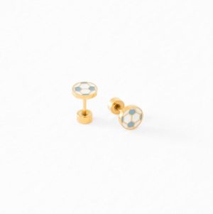 Soccer Ball Stud Earrings