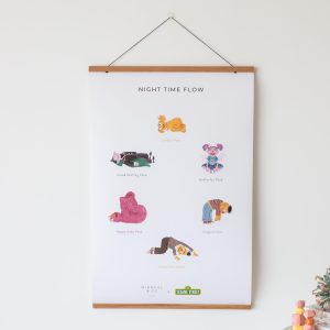 Double-Sided Sesame Street Yoga Poses Print