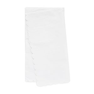 White Scallop Tissue Paper
