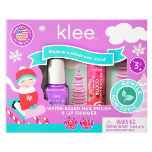 Elves' Sleds - Kids' Holiday Nail Polish and Lip Shimmer Set
