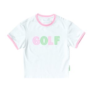 Golf Crewneck T-Shirt, Pink