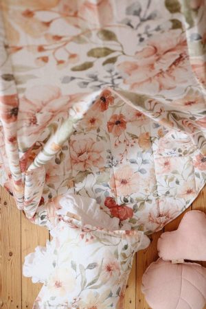 “Flower Power” Round Cotton Mat