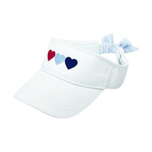 Americana Hearts Bow Visor