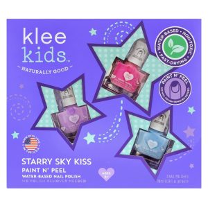 Starry Sky Kiss - Kids Water-Based Nail Polish Set