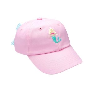 Pink Mermaid Bow Baseball Hat