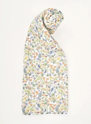 Foxy Forest Shawl Blanket