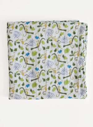 Happy Monkey Shawl Blanket