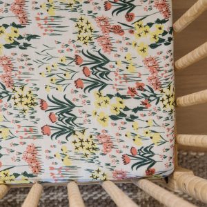 Cotton Muslin Crib Sheet By Hope Roadside