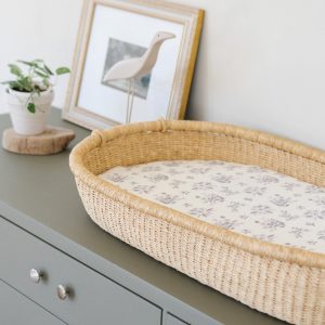 Cotton Muslin Changing Cover Forget-Me-Not