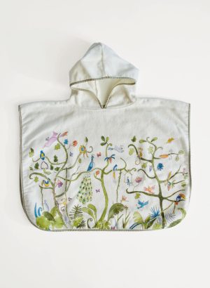 Tropical Chinoiserie Swim Poncho