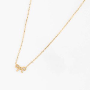 Bow Pendant Necklace
