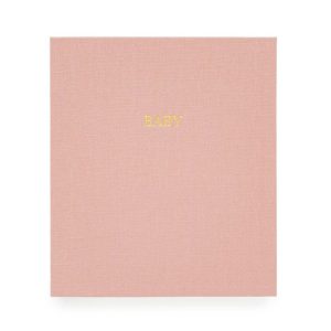 Rose Linen Baby Book