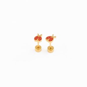 Ladybug Stud Earrings