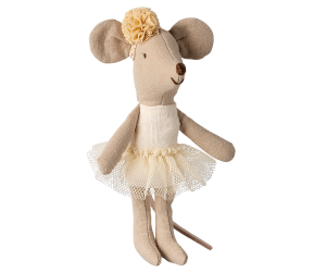 Ballerina mouse, Little sister - Off white