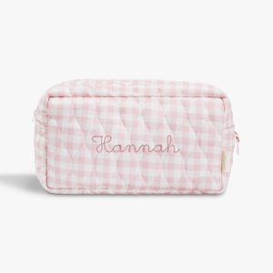 Toiletry Pouch - Pink Gingham