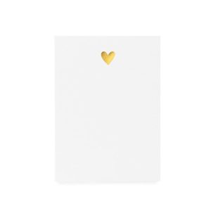 Mini Pad, Gold Heart