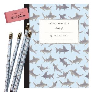 Sharks Composition Book Gift Set