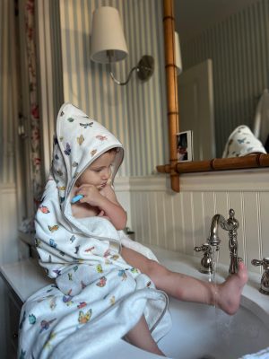 Madame Butterfly Hooded Bath Towel