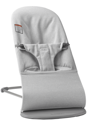 Baby Bouncer Bliss: Woven | Light Gray Melange