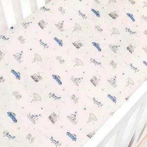 Transit Treasures Crib Sheet - Blue