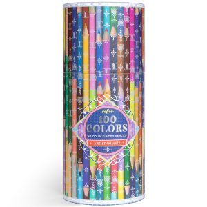 100 Colors: 50 Double-Sided Color Pencils