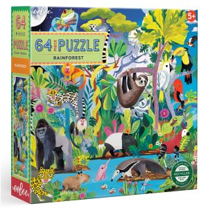 64 Piece Puzzle: Rainforest