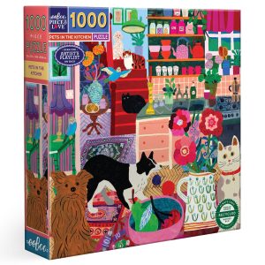 Pets in the Kitchen - 1000 Piece Puzzle