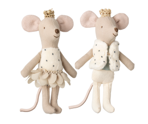 Royal twin mice, Little sister and brother in matchbox