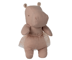 Soft Rose Hippo with Skirt, Small