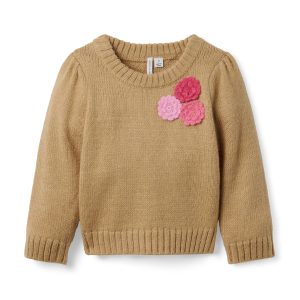 Floral Applique Sweater