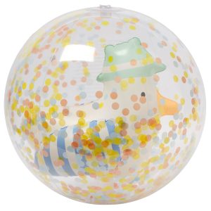 3D Inflatable Beach Ball: Sid The Seagull - Blue Stripe