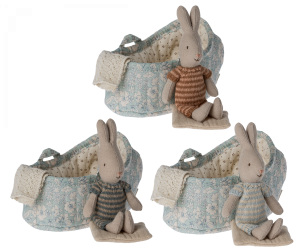 Rabbit in Carry Cot, Micro - Maroon