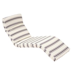 The Lounger Chair: Charcoal Stripe