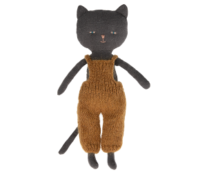 Kitten in Overalls - Black