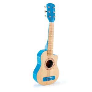 Wooden Instrument: First Musical Guitar - Blue Lagoon