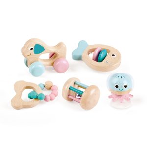 Wooden Multi-Stage Sensory Toys - 5pc