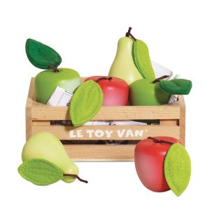 Orchard Fruits Wooden Market Crate - 7 Piece