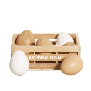 Farm Eggs Wooden Market Crate - 7 Piece