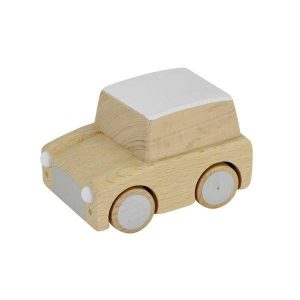 Kuruma Wooden Wind-Up Toy Car - Natural