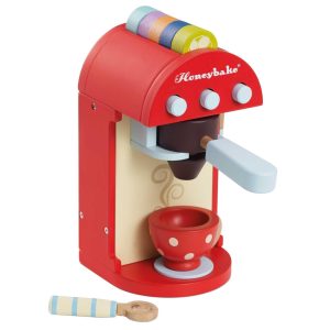 Wooden Toy Coffee Machine & Pods