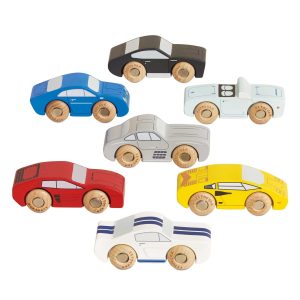 Classic Wooden Sports Cars - 7 Piece