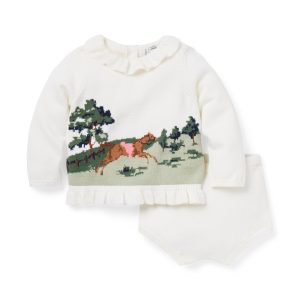 Baby Horse Matching Sweater Set