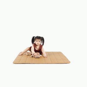 Camel Square Quilted Mat