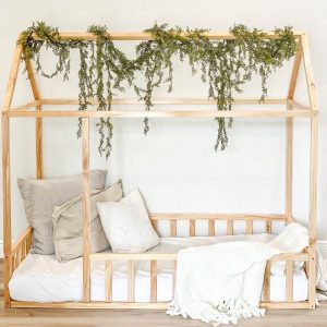 Montessori House Bed with Rails / Size Twin