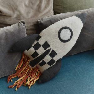 Knitted Cushion Rocket