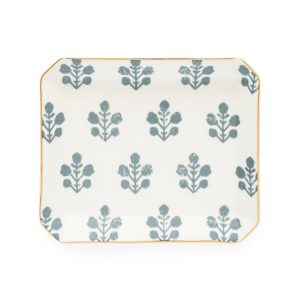 Slate Floral Trinket Tray